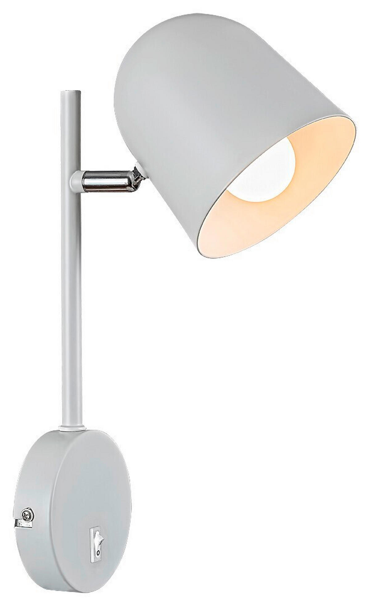 ZIDNA LAMPA - bela, Trendi, metal (11.5/33cm)