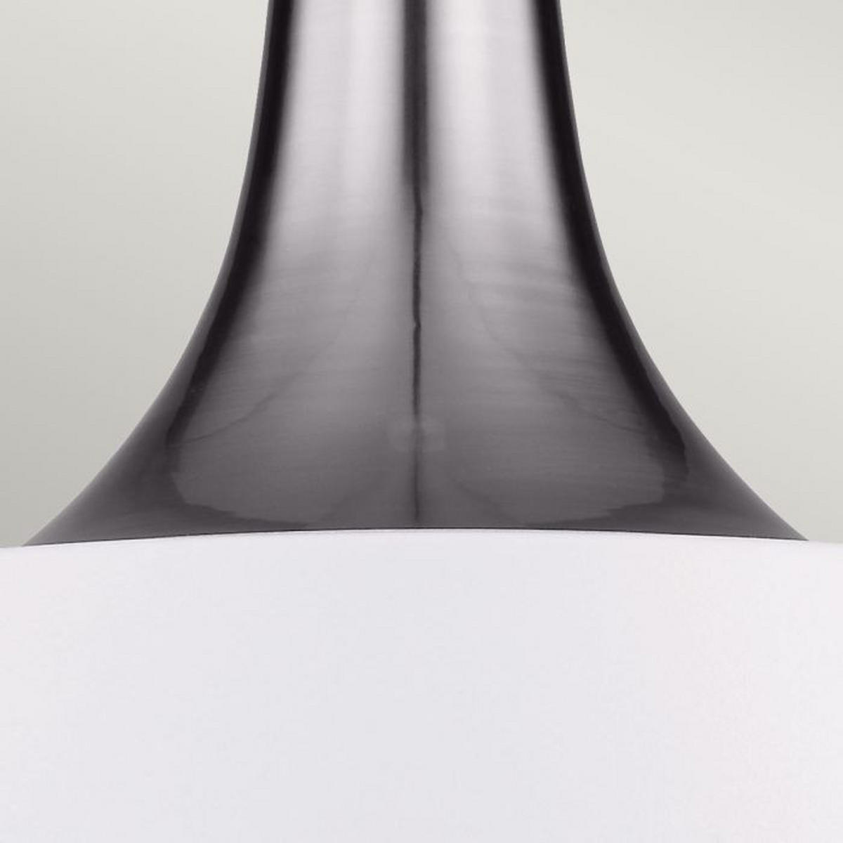 HÄNGLAMPA Holloway 47.9/54 cm  - vit/stålfärgad, Klassisk, metall (47.9/54cm) - Elstead Lighting
