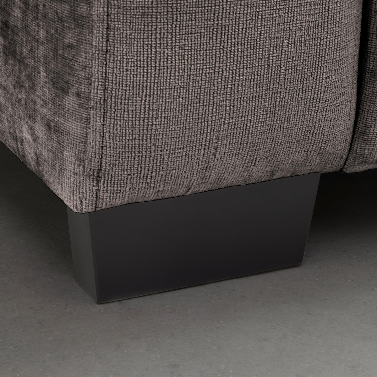 BIG SOFFA i grå  - svart/grå, Modern, trä (246/93/124cm) - MID.YOU