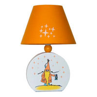 KINDERTISCHLEUCHTE 17/17/20 cm   - Orange/Weiß, Basics, Holzwerkstoff/Textil (17/17/20cm)