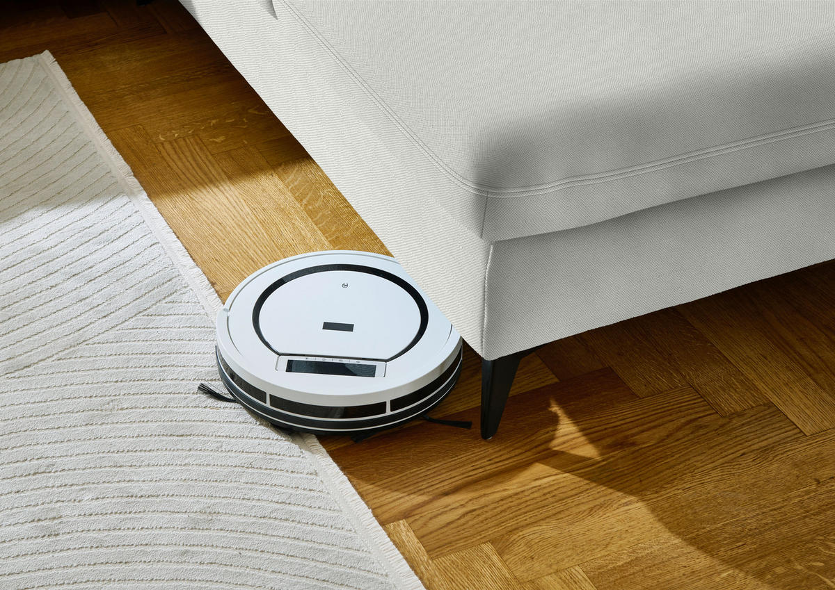 WOHNLANDSCHAFT  in Chenille Beige  - Beige/Schwarz, Design, Textil/Metall (198/369/255cm) - Beldomo Style