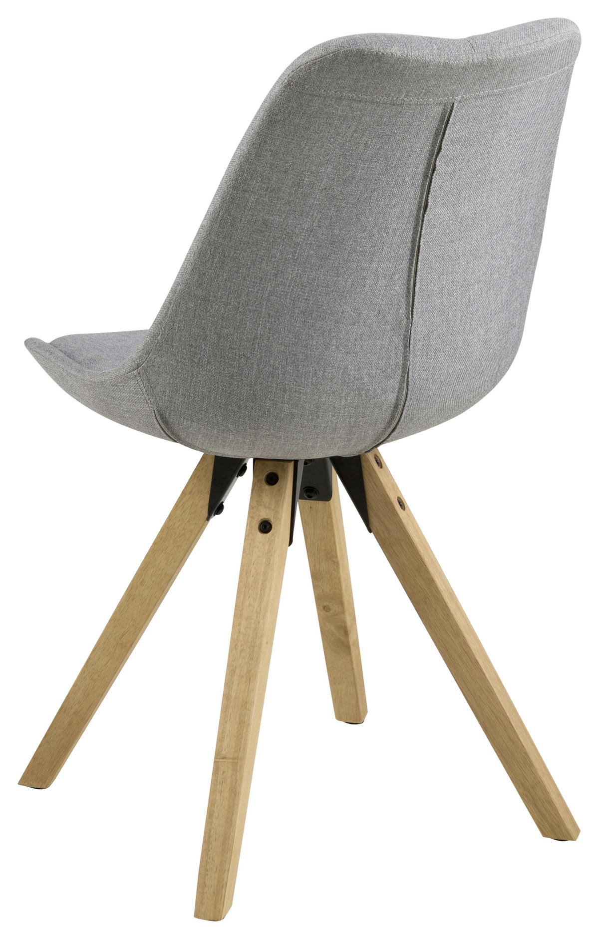 ŽIDLE, šedá - šedá/barvy dubu, Design, kov/dřevo (48/85/55cm) - Carryhome