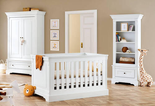 GITTERBETT PINOLINO EMILIA 151/81/88 cm  - Weiß, ROMANTIK / LANDHAUS, Holzwerkstoff (151/81/88cm) - Pinolino