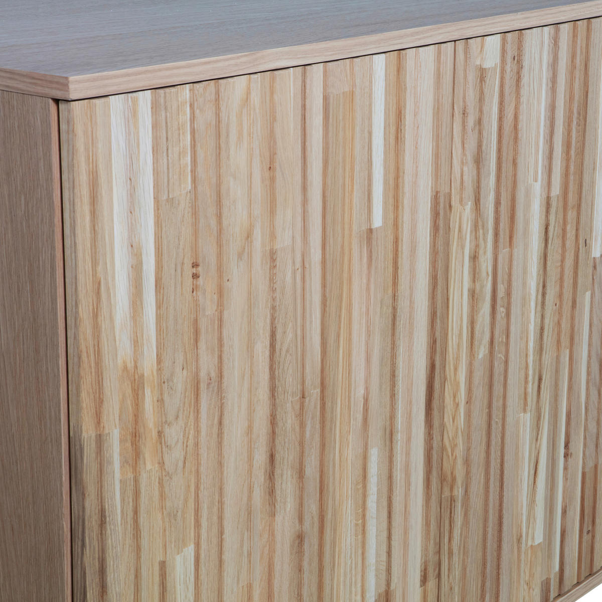 SIDEBOARD 200/85/44 cm  - Eichefarben/Schwarz, Design, Holz/Metall (200/85/44cm) - Livetastic