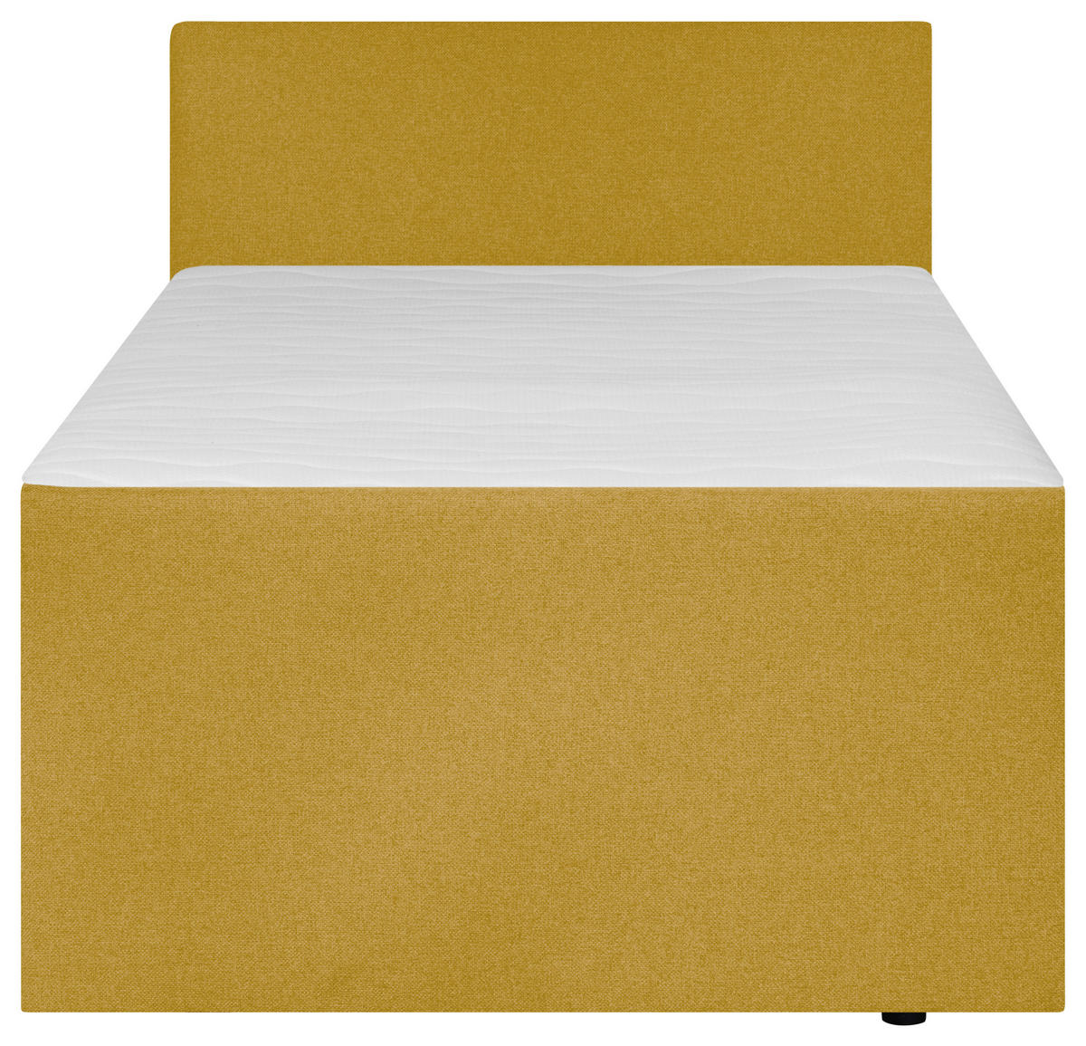 BOXSPRING-ÁGY 100/200 cm  sárga  - sárga/fekete, Modern, textil/fa (100/200cm) - MID.YOU