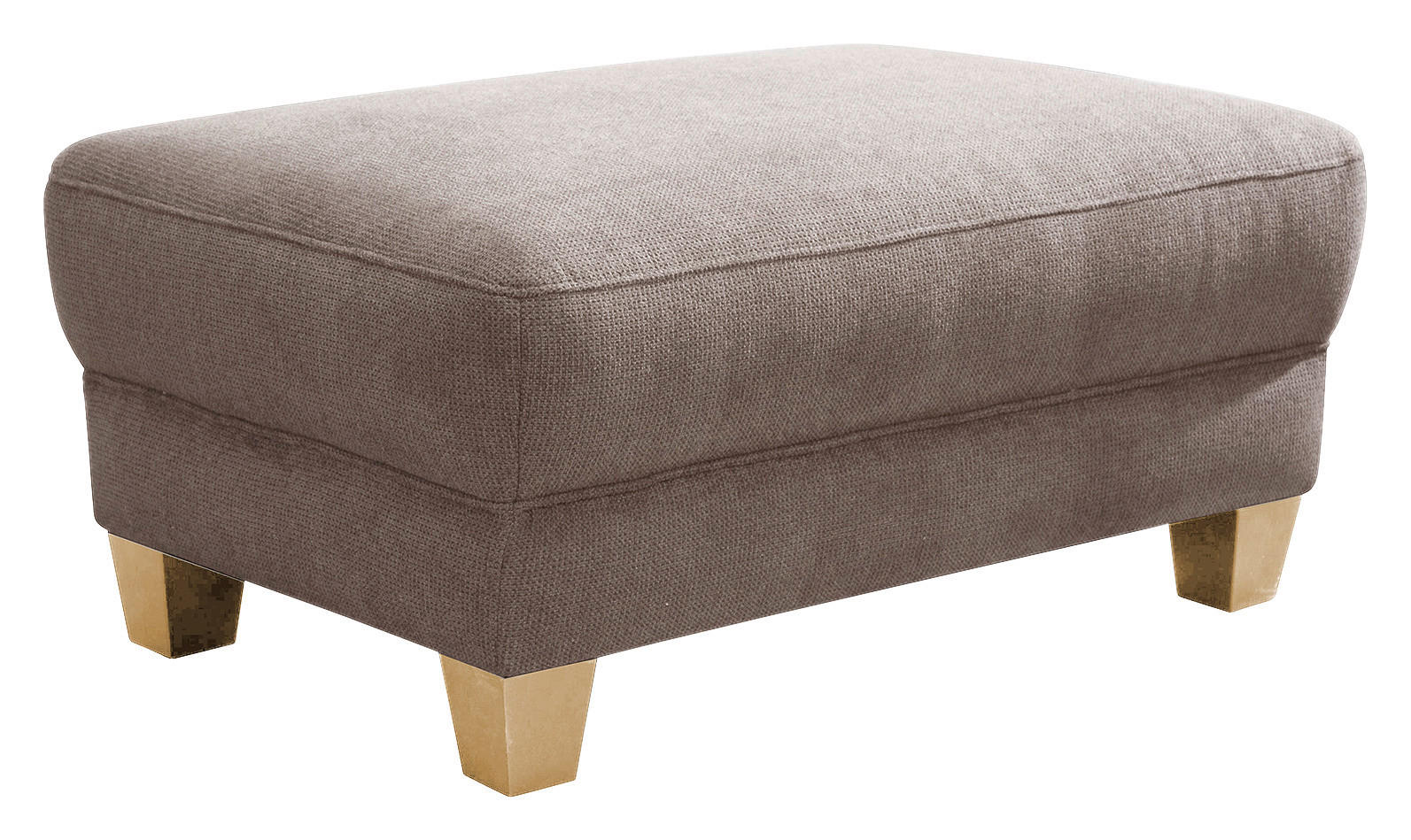 HOCKER in Textil Taupe - Taupe/Naturfarben, Konventionell, Holz/Textil (101/45/66cm) - Sit & More