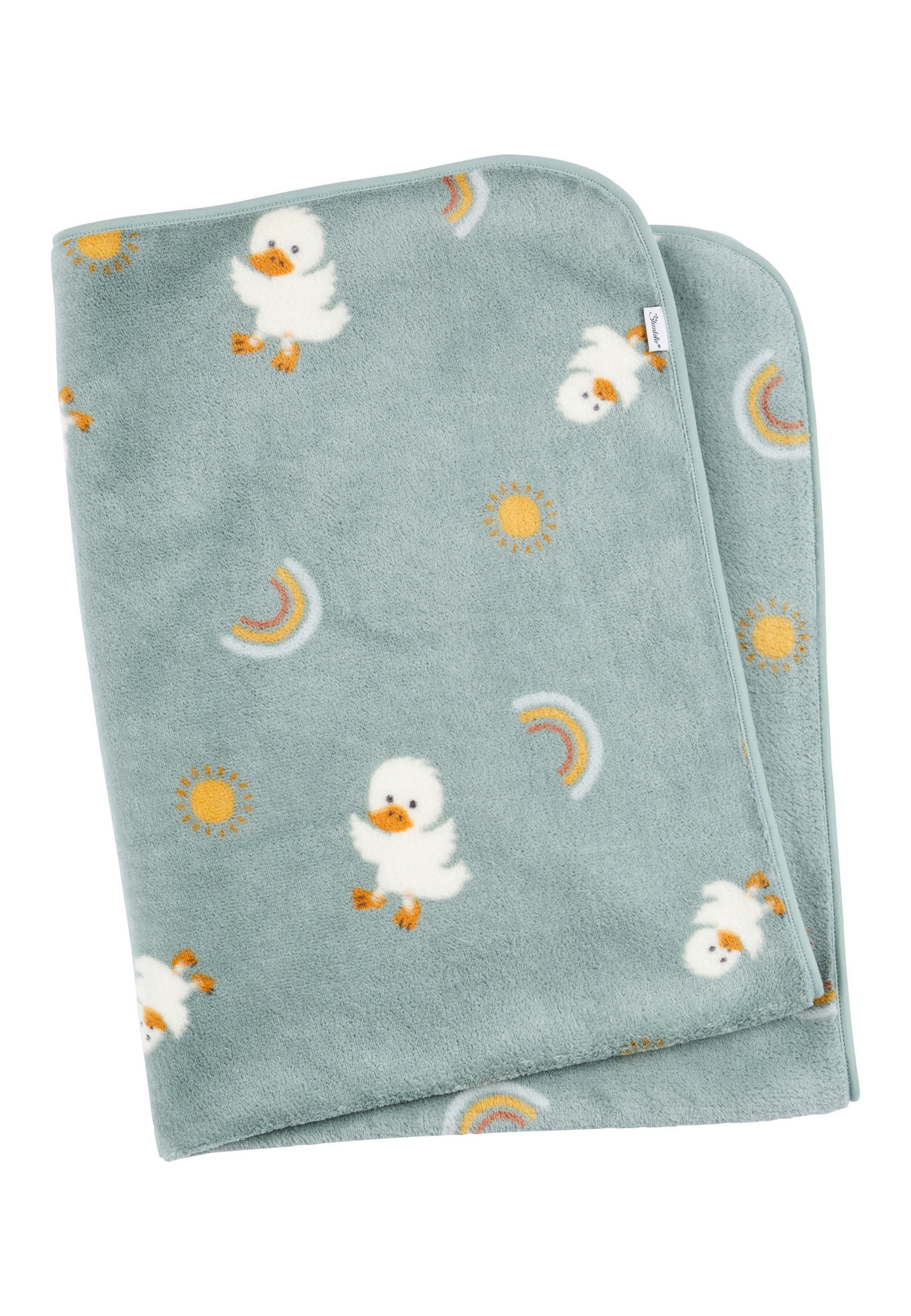 SCHMUSEDECKE EDDA   - Grün, Basics, Textil (100/75/1cm) - Sterntaler