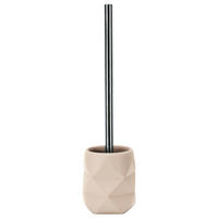 WC SADA - ŠTĚTKA A DRŽÁK - pískové barvy/béžová, Konvenční, plast (10,6/39cm) - Kleine Wolke
