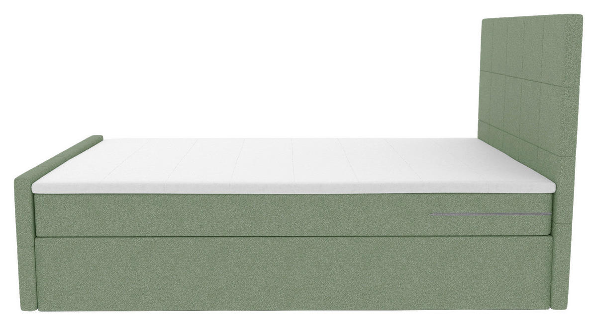 BOXBETT 100/200 cm  in Grün  - Grün, KONVENTIONELL, Kunststoff/Textil (100/200cm) - Boxxx