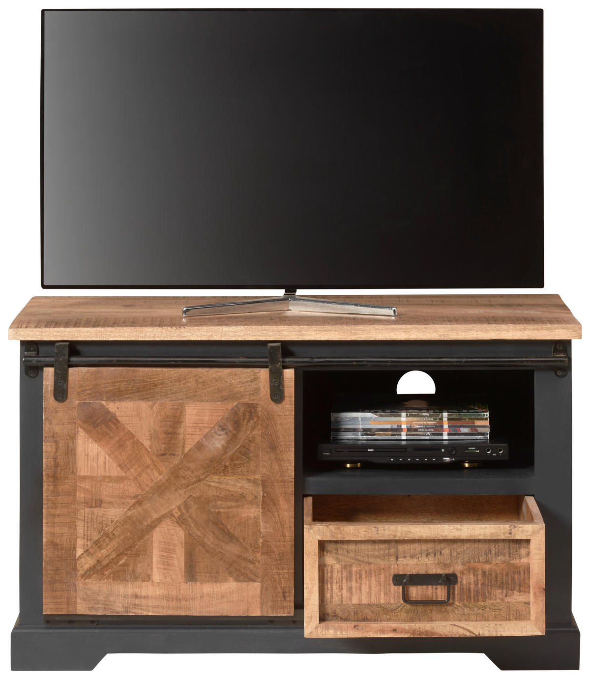 KOMODA POD TELEVIZI, šedá, 105/63/45 cm - šedá, Lifestyle (105/63/45cm) - MID.YOU