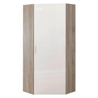 SKŘÍŇ NA ODĚV, bílá, barvy dubu, 80/185/80 cm - bílá/barvy dubu, Design, kompozitní dřevo/plast (80/185/80cm) - Xora