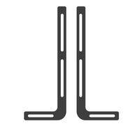 SOUNDBARHALTERUNG  - Schwarz, MODERN, Metall (12/33/0,3cm) - MID.YOU