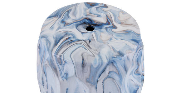 BEISTELLTISCH 30/30/60 cm Blau, Weiß Freiform  - Blau/Weiß, Design, Keramik (30/30/60cm) - Landscape