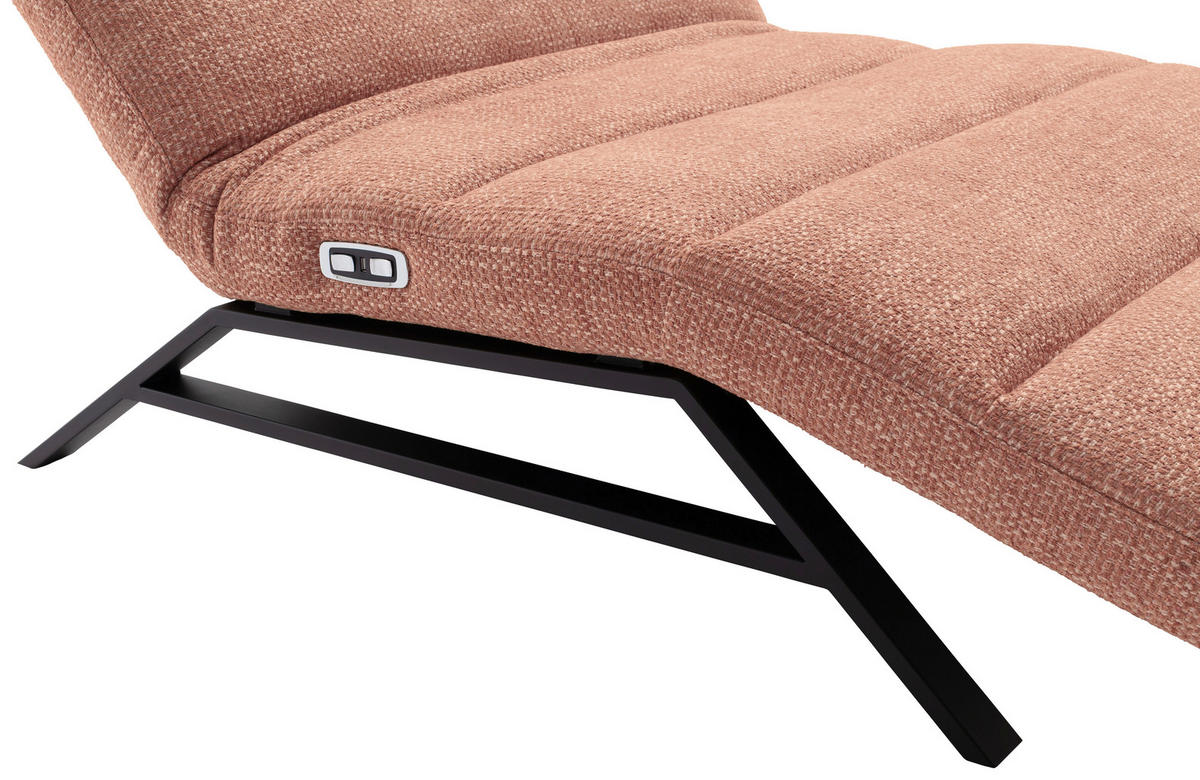 RELAXLIEGE Chenille Orange  - Schwarz/Orange, Design, Textil/Metall (120/54-113/158-198cm) - Pure Home Lifestyle