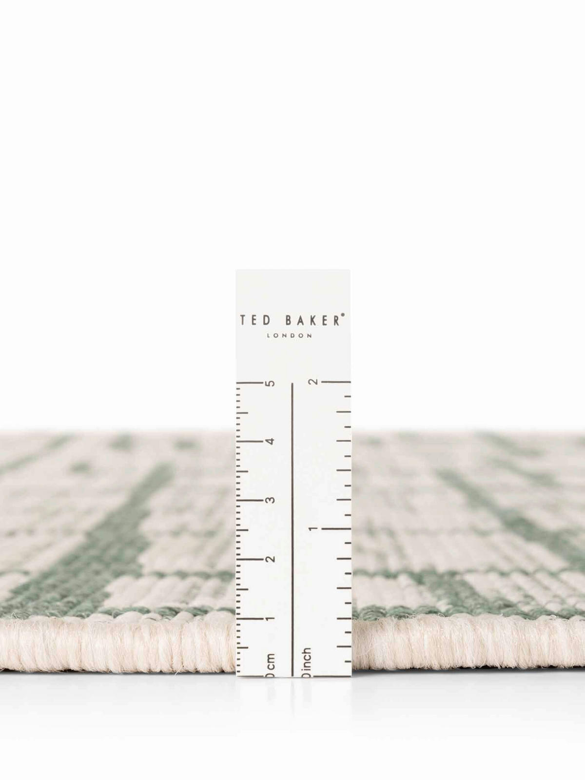 FLACHWEBETEPPICH 200 cm Haringey Grün, Weiß rund  - Weiß/Grün, Design, Kunststoff (200cm)