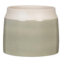 BLUMENTOPF  - Salbeigrün, Basics, Keramik (21/21/17cm)