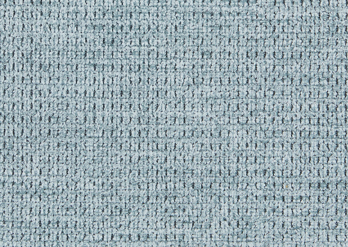 RÉCAMIERE Chenille Hellblau  - Schwarz/Hellblau, Konventionell, Textil/Metall (206/90/92cm) - Elegando