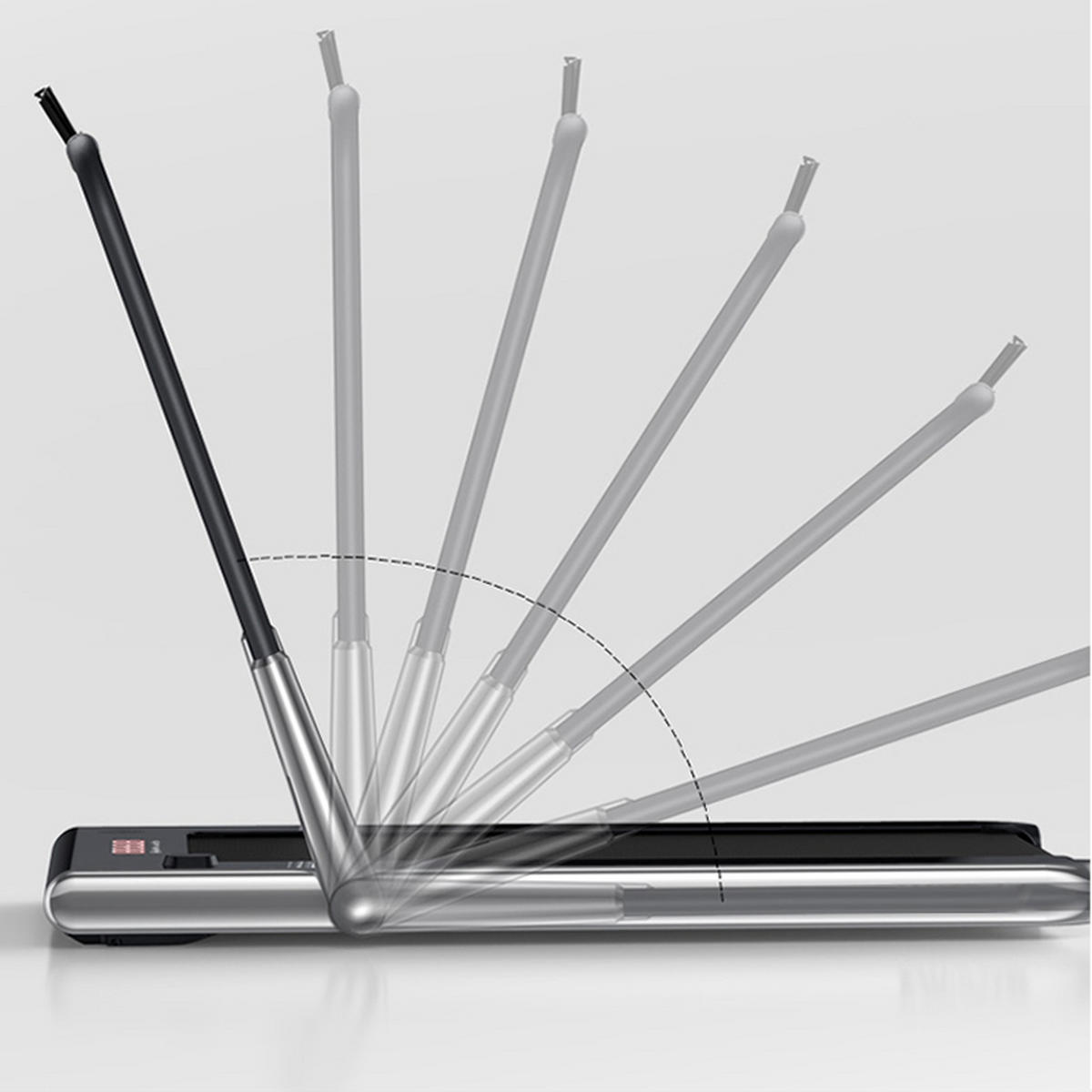 LAUFBAND NABO LB 100 SILBER - Silberfarben, KONVENTIONELL, Metall (68,5/106,5/133,6cm)