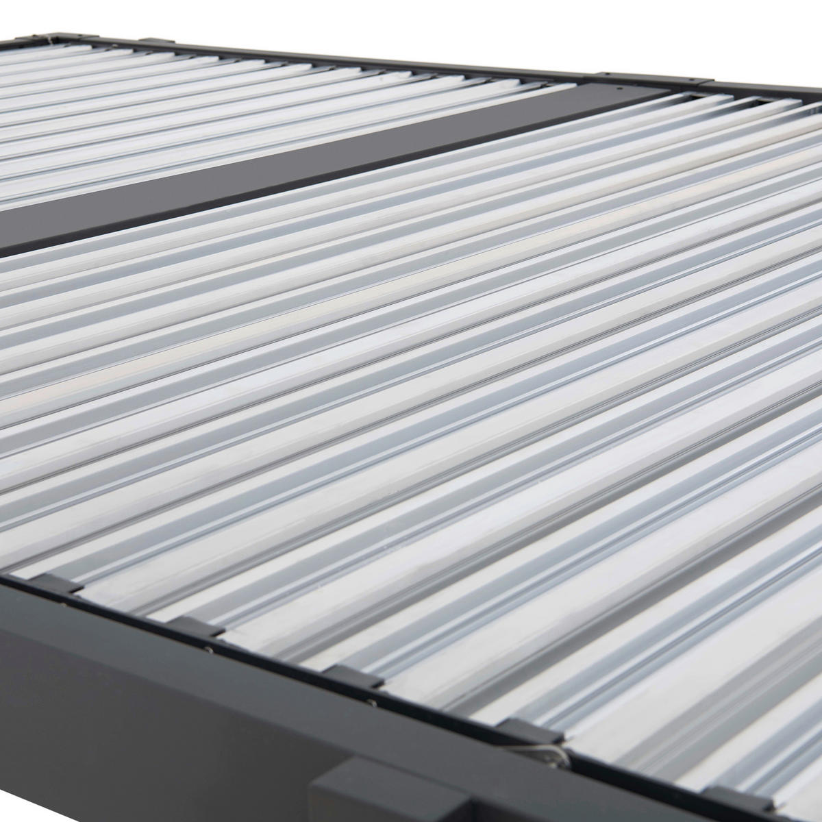 PAVILLON 406/223/306 cm Aluminium  - Anthrazit/Silberfarben, Basics, Metall (406/223/306cm) - Modante