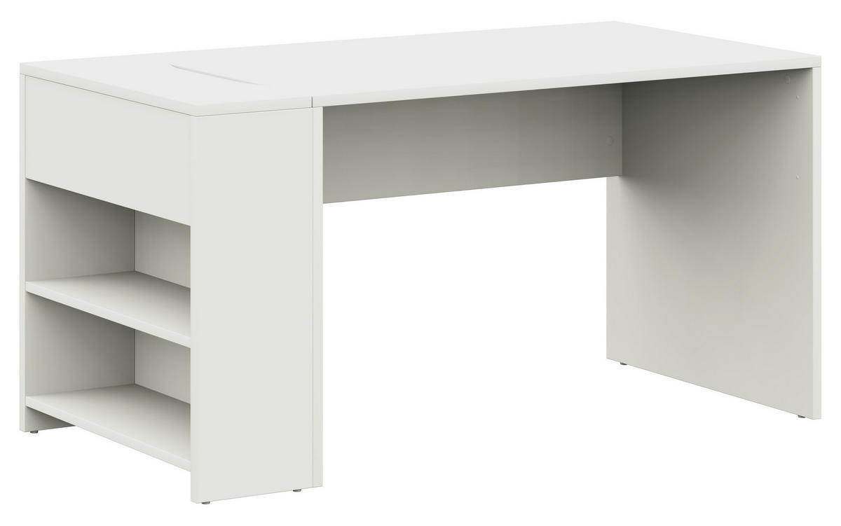 JUGENDSCHREIBTISCH 145/67/72 cm  in Weiss  - Weiss, Design, Holzwerkstoff (145/67/72cm) - Cantus