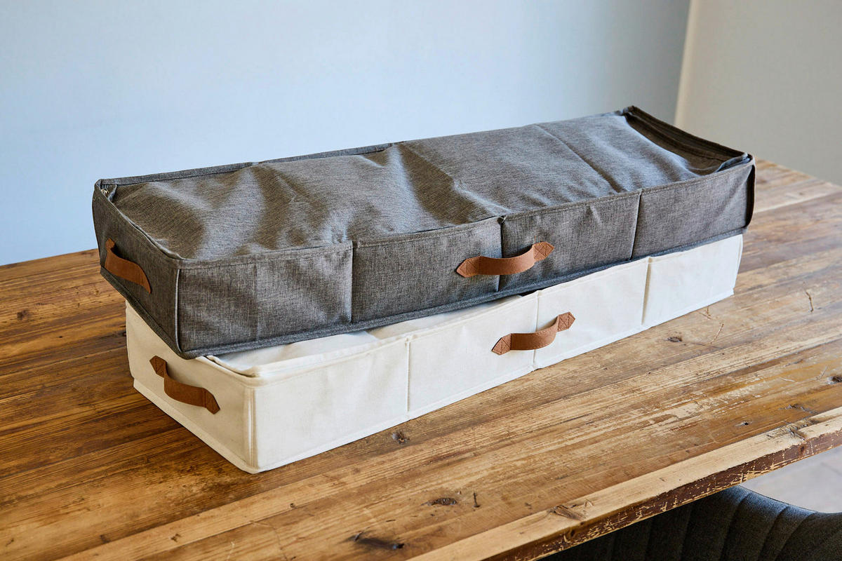 AUFBEWAHRUNGSBOX Premium  - Grau, Basics, Textil (90/30/12cm) - Store It