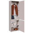 GARDEROBENSCHRANK Liv  in 60/195/33,8 cm  - Kaschmir/Schwarz, KONVENTIONELL, Holzwerkstoff (60/195/33,8cm) - Xora