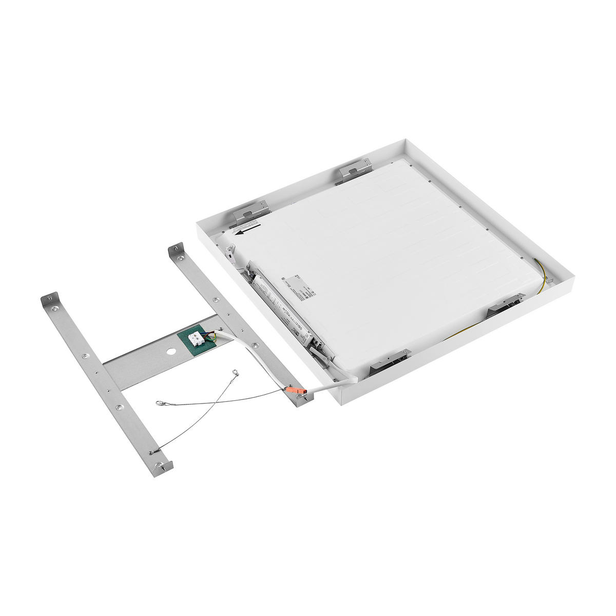 LED-PANEEL Pro Office Sano 62,5/62,5/4,8 cm   - Weiß, Basics, Metall (62,5/62,5/4,8cm)