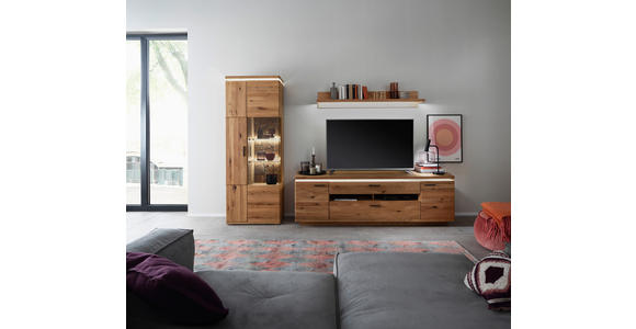 LOWBOARD Eichefarben  210/68/50 cm  - Eichefarben/Anthrazit, Natur, Holz/Holzwerkstoff (210/68/50cm) - Linea Natura