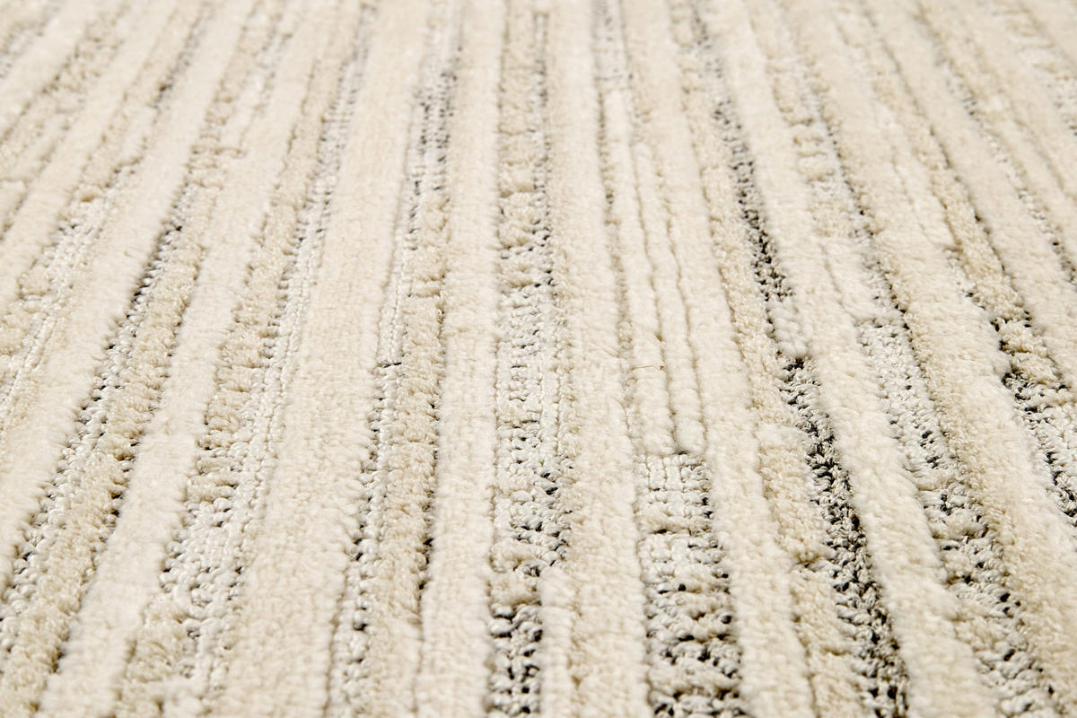 WEBTEPPICH 133/190 cm Lou Creme, Grau rechteckig  - Creme/Grau, Basics, Kunststoff/Textil (133/190cm) - Astra