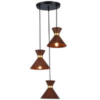 HÄNGELEUCHTE 37/120,5 cm  - Walnussfarben, Trend, Metall (37/120,5cm) - Novel