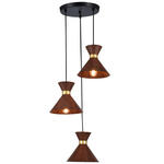 HÄNGELEUCHTE 37/120,5 cm  - Walnussfarben, Trend, Metall (37/120,5cm) - Novel