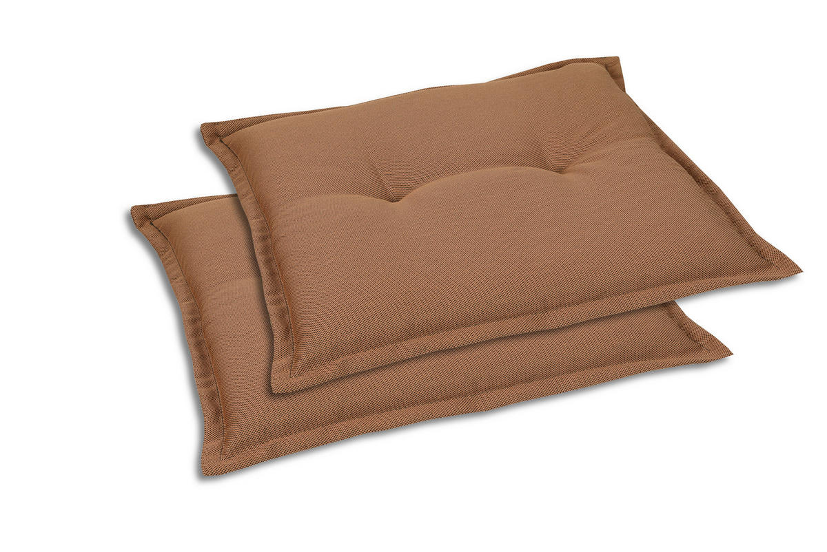 GARTENSITZKISSENSET Uni  - Rot, Basics, Textil (50/7/50cm)