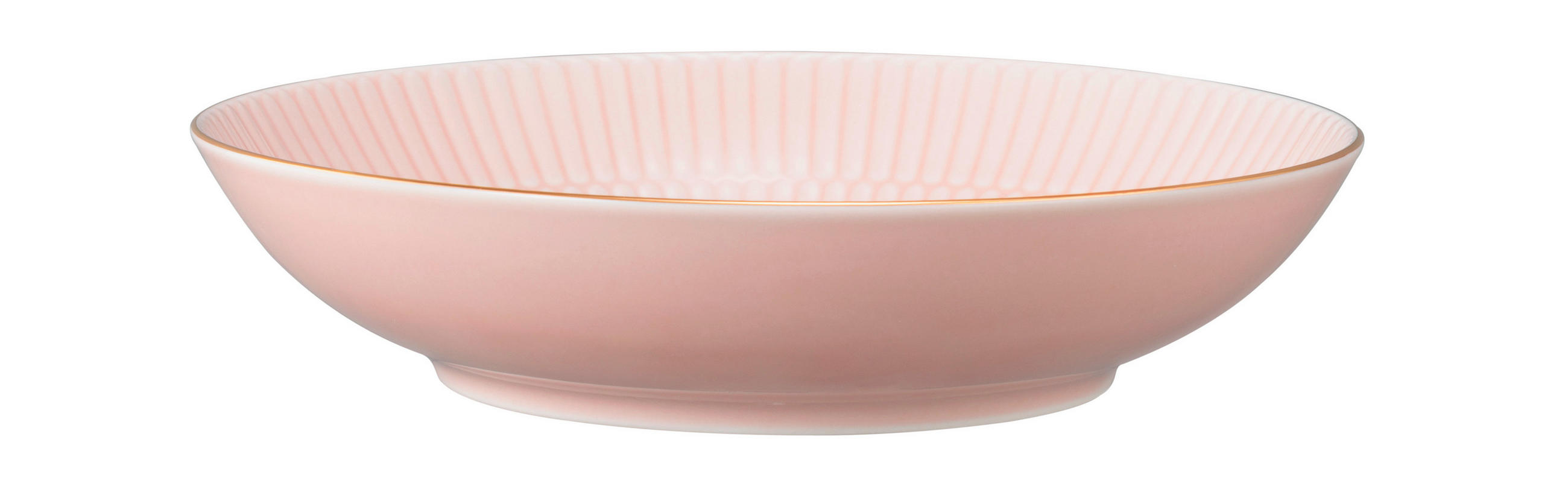 GLOBOKI KROŽNIK  Amina  21 cm       - zlate barve/svetlo roza, Basics, keramika (21cm) - Seltmann Weiden