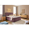 BOXSPRINGBETT 180/200 cm  in Beere  - Beere/Schwarz, Design, Kunststoff/Textil (180/200cm) - Xora