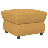 HOCKER in Textil Gelb  - Gelb/Schwarz, Konventionell, Kunststoff/Textil (68/45/68cm) - Livetastic