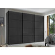 SCHWEBETÜRENSCHRANK 249/240/68 cm 3-türig Anthrazit  - Anthrazit/Graphitfarben, Design, Glas/Holzwerkstoff (249/240/68cm) - Moderano