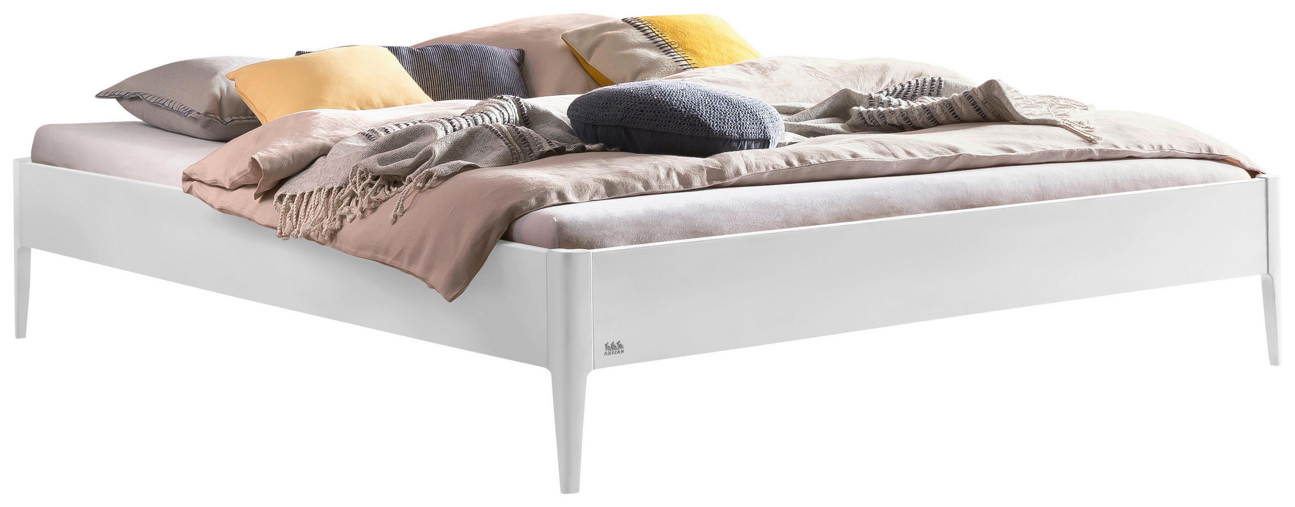 BETT 140/200 cm,  in Weiß  - Weiß, Basics (140/200cm) - Hasena