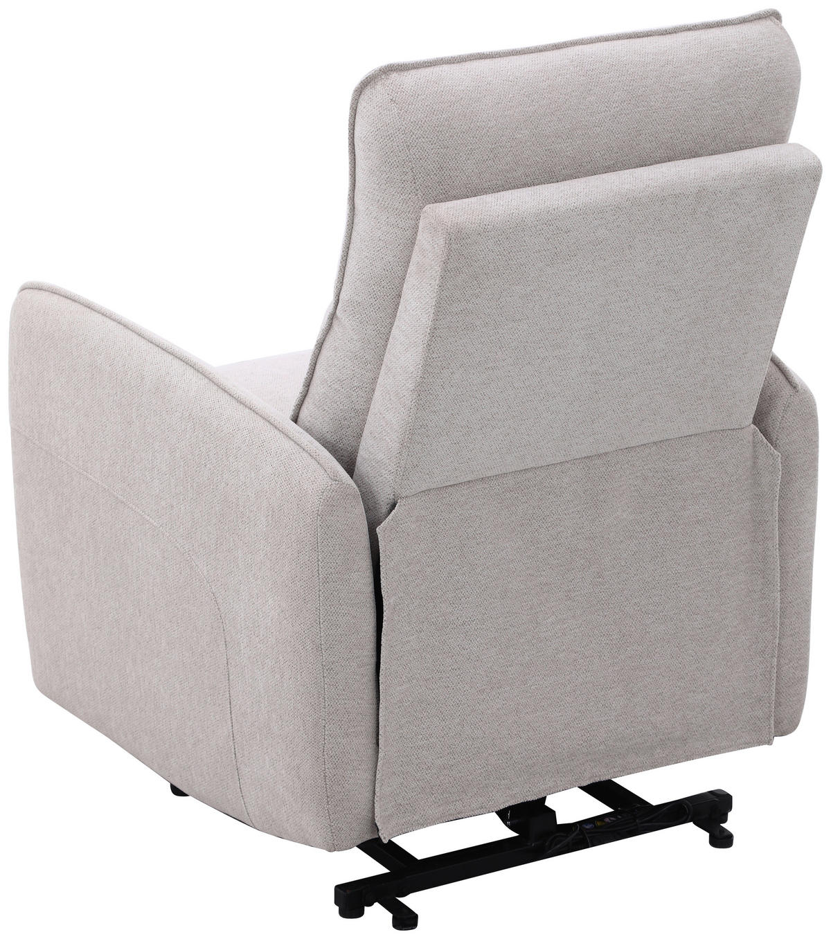 RELAXSESSEL Leinenoptik    - Schwarz/Naturfarben, Design, Textil/Metall (74/101/92cm) - Carryhome