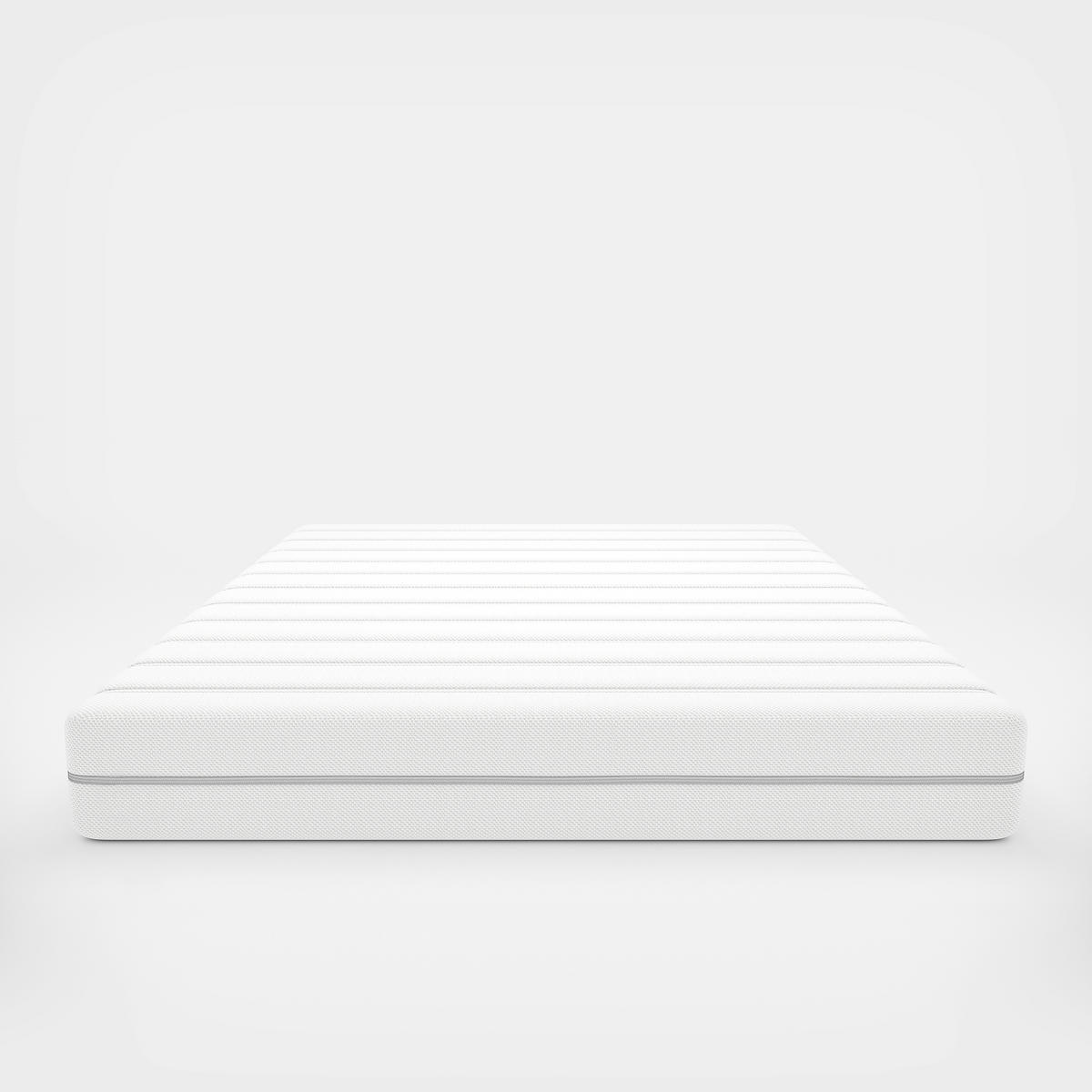 TASCHENFEDERKERNMATRATZE Slow H3/H4 180/220 cm Höhe ca. 18 cm  - Weiss, Basics, Textil (180/220cm) - Livetastic