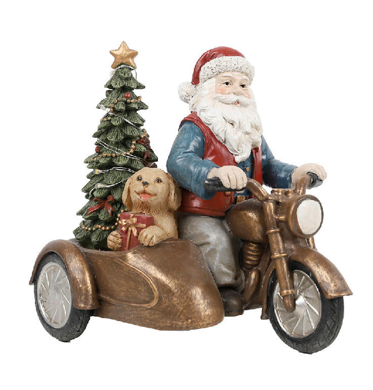 WEIHNACHTSMANN  - Dunkelrosa, LIFESTYLE, Kunststoff (9/13,7/13,3cm) - X-Mas