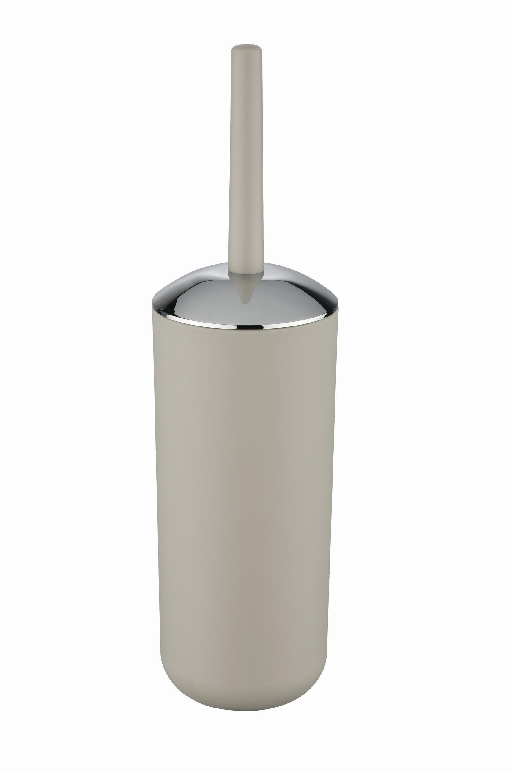 WC SADA - ŠTĚTKA A DRŽÁK - šedohnědá, Basics, plast (10/37/10cm)