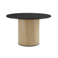 ESSTISCH in Holz, Metall, Holzwerkstoff 100/100/75 cm  - Schwarz/Naturfarben, MODERN, Holz/Holzwerkstoff (100/100/75cm) - Livetastic