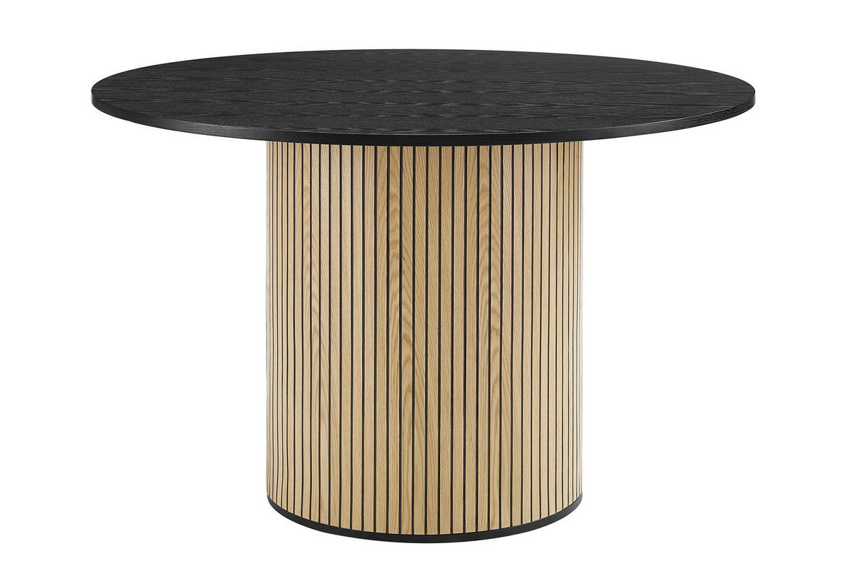 ESSTISCH in Holz, Metall, Holzwerkstoff 100/100/75 cm  - Schwarz/Naturfarben, MODERN, Holz/Holzwerkstoff (100/100/75cm) - Livetastic