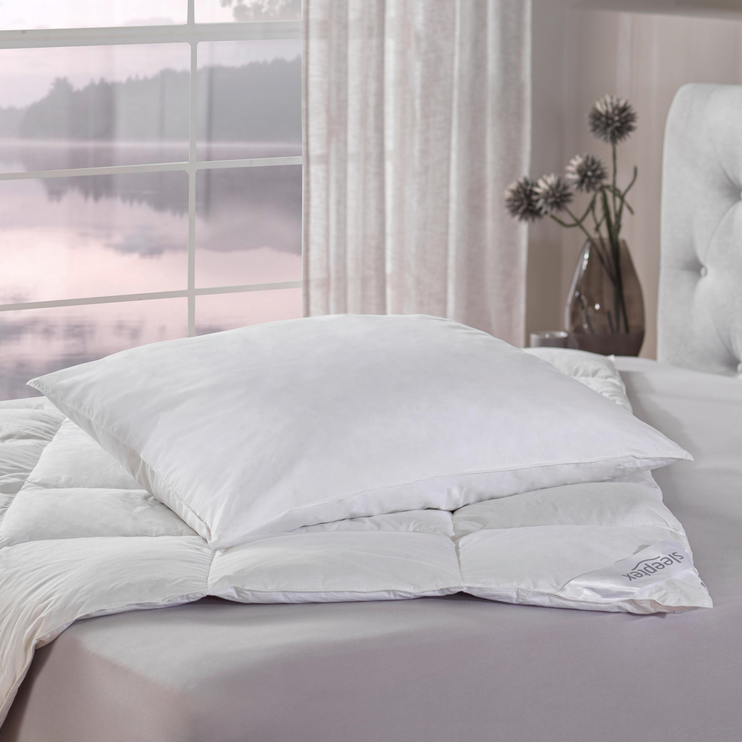 VANKÚŠ, 70/90 cm - biela, Basics, textil (70/90cm) - Sleeptex