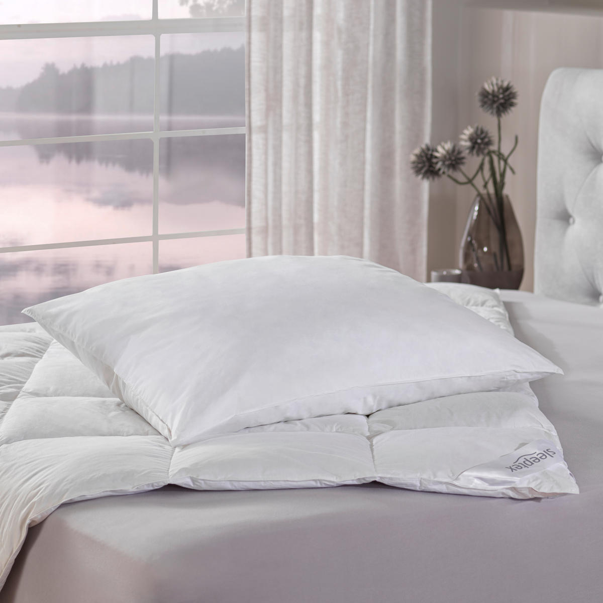 PÁRNA 70/90 cm   - fehér, Basics, textil (70/90cm) - Sleeptex