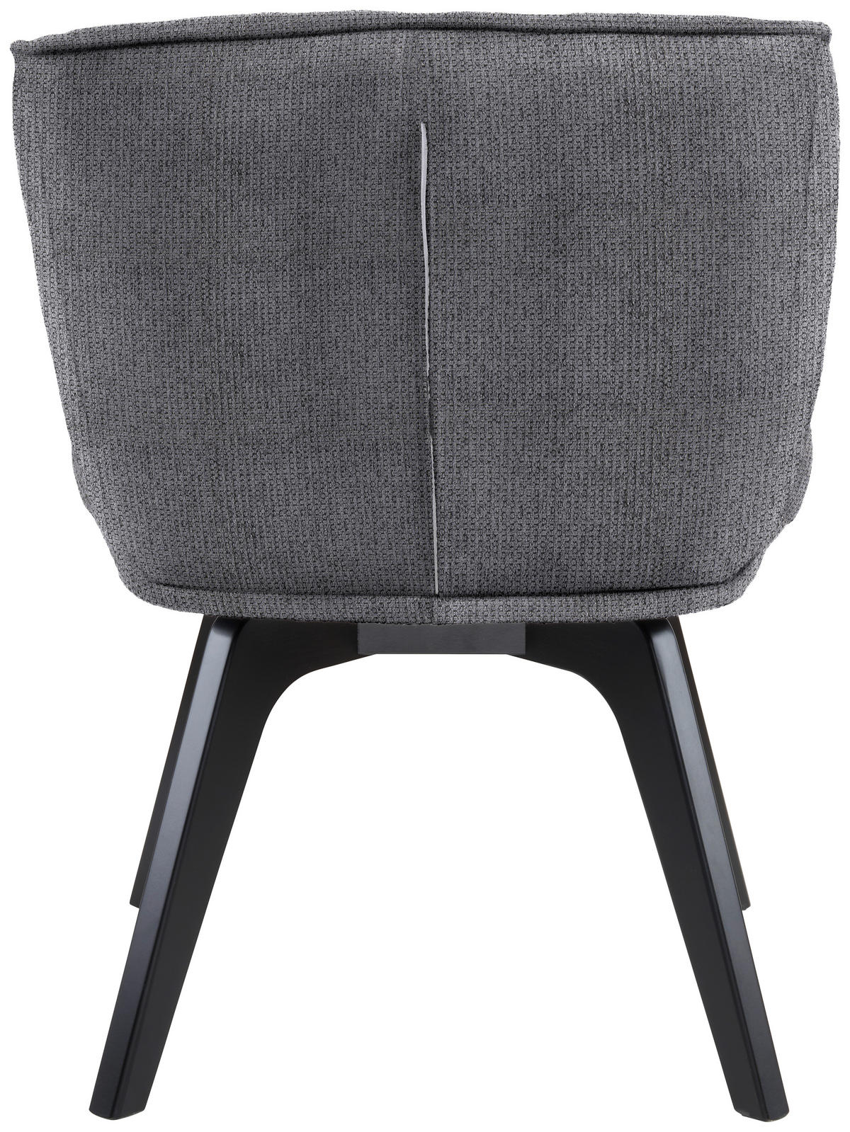 ARMLEHNSTUHL  in Webstoff  - Anthrazit/Schwarz, Design, Holz/Textil (63/83/62cm) - Novel