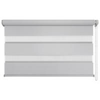 DOPPELROLLO  - Weiß/Grau, Basics, Textil (120/160cm)