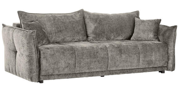 BOXSPRINGSOFA in Chenille Beige  - Beige/Schwarz, MODERN, Kunststoff/Textil (235/95/108cm) - Hom`in