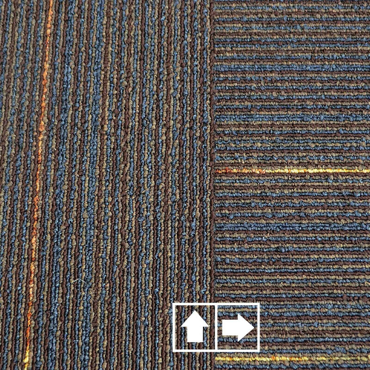 TEPPICHFLIESE - Braun, Basics, Kunststoff/Textil (50/50cm) - Esposa