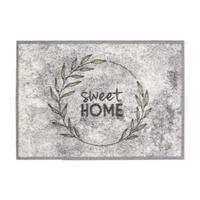 FUßMATTE 50/70 cm Miabella  - Hellgrau, Trend, Kunststoff/Textil (50/70cm)